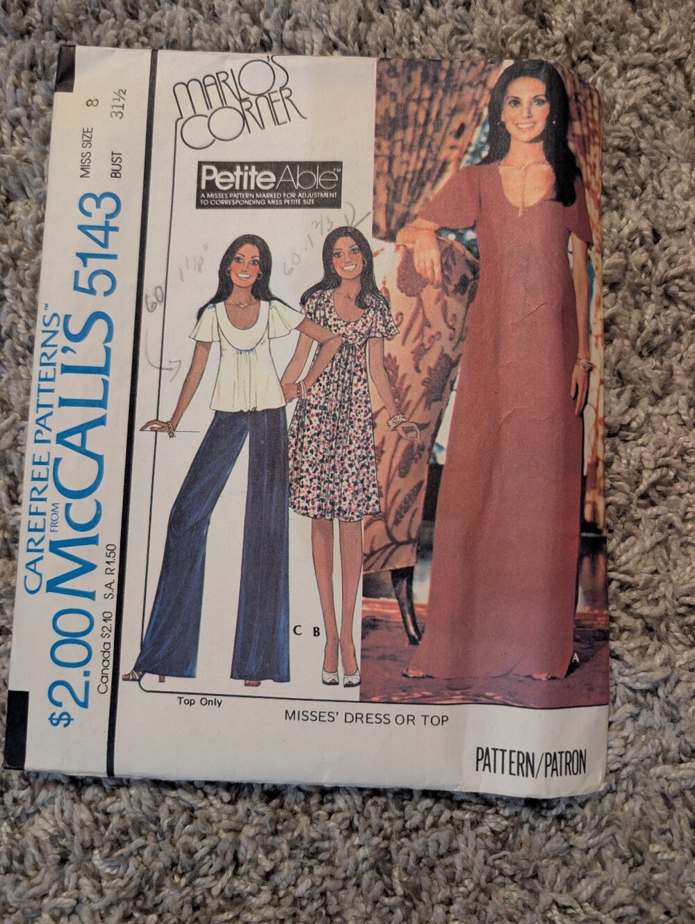 Vintage Mccalls Pattern